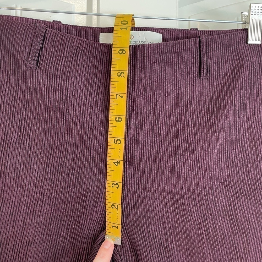 Golden Goose burgundy mid rise corduroy straight leg pants size medium - Picture 8 of 10